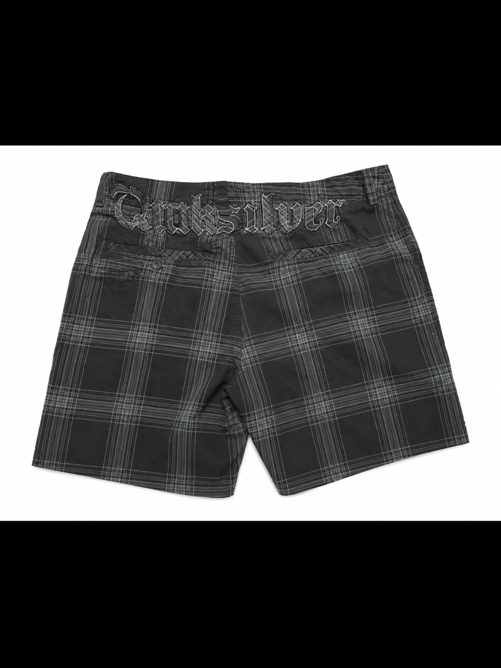 Quiksilver Black and Blue Graphic Boardshorts